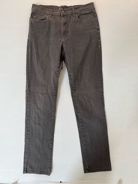 Slim Straight Men's Jeans in Charcoal Gray